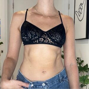 GapBody Mesh Black Bralette